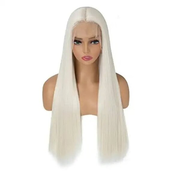 Platinum Blonde Lace Front Wig - Picture 1 of 5